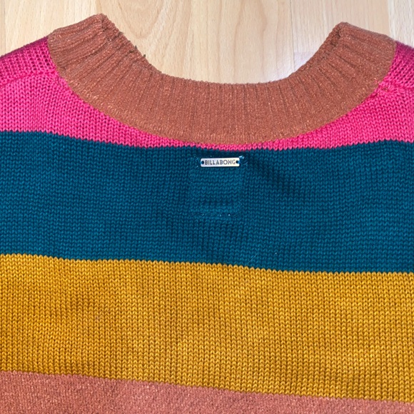Colourful Striped Long Sleeve Sweater | size: S | BillaBong - Picture 5 of 6